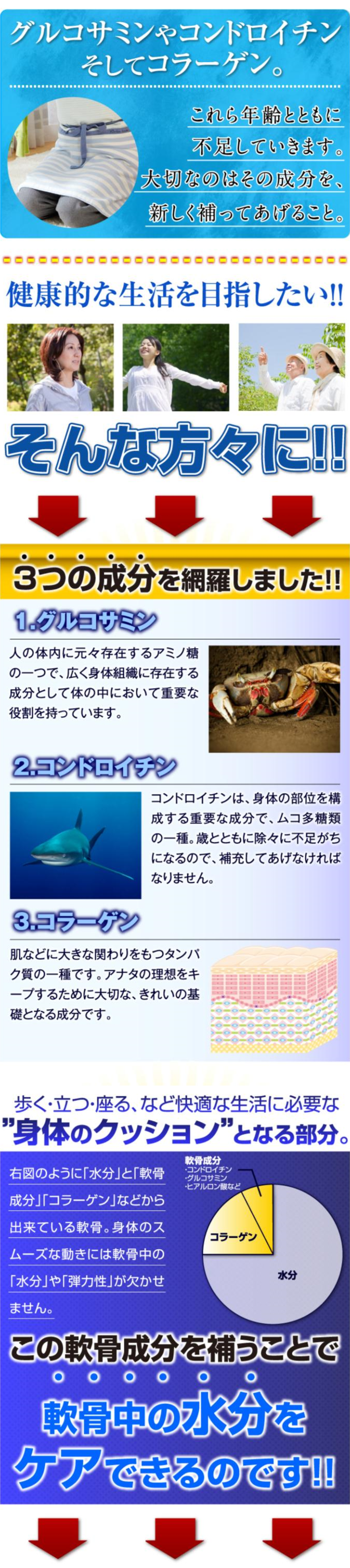 たっぷりグルコサミン・コンドロイチン・コラーゲン①